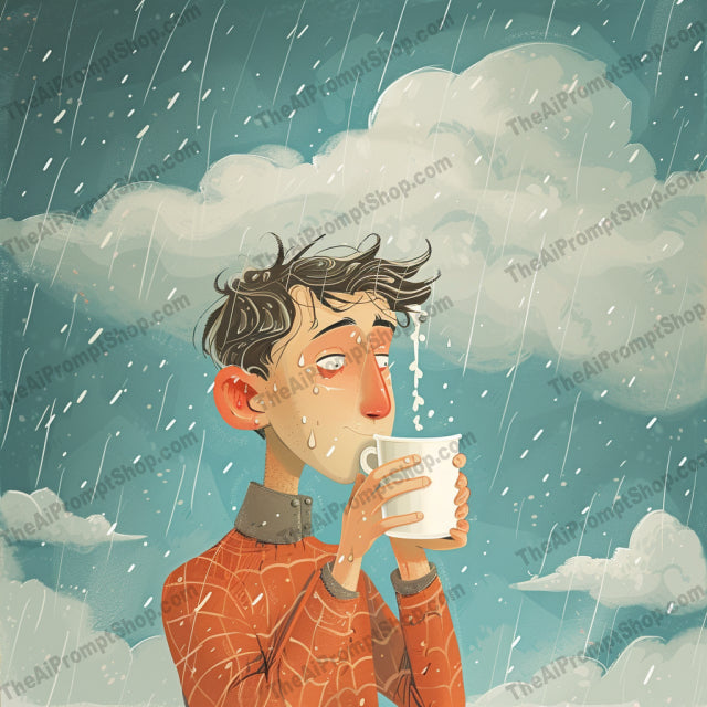 Cozy Weather AI MidJourney Image Prompt, Character Art, 4241Artistic storytelling, Autumn vibes, Character illustration, Charming illustrations, chat gpt, chat gpt prompts, chatgpt, chatgpt prompts, Comfort, Cozy, Daily life, Digital art, Enjoying weather, Hot beverages, midjourney, Pet companionship, Rainy day, Refreshment, Relaxation, Seasons, Self-care, Serene moments, Warm drinks, Whimsy