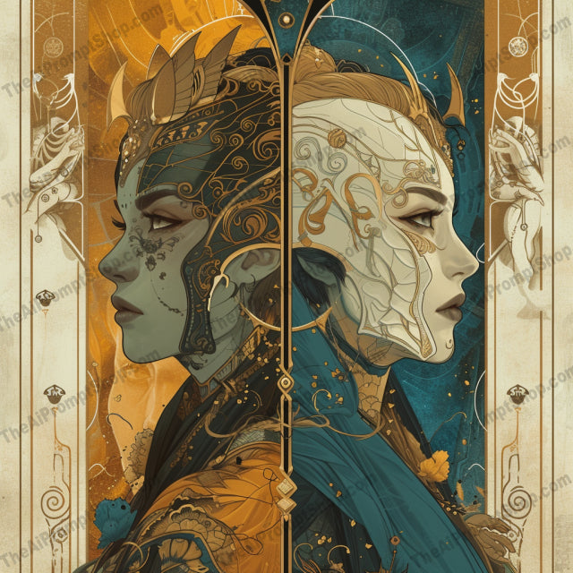 Celestial Mythos Artistry AI MidJourney Image Prompt, Character Art, 4170Alchemical motifs, Arcane symbols, Celestial beings, chat gpt, chat gpt prompts, chatgpt, chatgpt prompts, Cosmic energy, Divine aura, Elemental magic, Enchanted visages, Ethereal deities, Golden filigree, Intertwined realities, midjourney, Mystical portraits, Otherworldly entities, Sorcery and mysticism, Spiritual fantasy art, Supernatural elegance