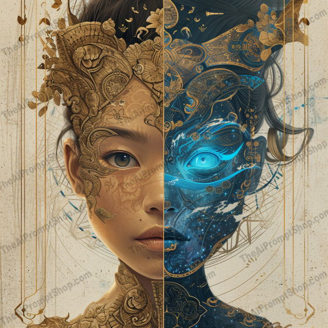Celestial Mythos Artistry AI MidJourney Image Prompt, Character Art, 4170Alchemical motifs, Arcane symbols, Celestial beings, chat gpt, chat gpt prompts, chatgpt, chatgpt prompts, Cosmic energy, Divine aura, Elemental magic, Enchanted visages, Ethereal deities, Golden filigree, Intertwined realities, midjourney, Mystical portraits, Otherworldly entities, Sorcery and mysticism, Spiritual fantasy art, Supernatural elegance