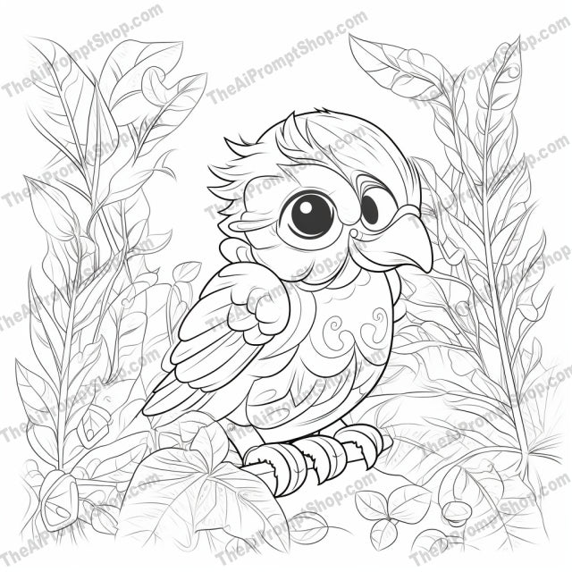 AI Midjourney Prompt for Coloring Pages - 2918