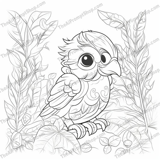 AI Midjourney Prompt for Coloring Pages - 2918