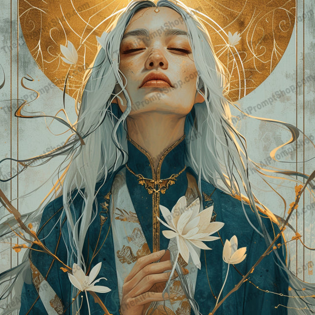 Celestial Mythos Artistry AI MidJourney Image Prompt, Character Art, 4170Alchemical motifs, Arcane symbols, Celestial beings, chat gpt, chat gpt prompts, chatgpt, chatgpt prompts, Cosmic energy, Divine aura, Elemental magic, Enchanted visages, Ethereal deities, Golden filigree, Intertwined realities, midjourney, Mystical portraits, Otherworldly entities, Sorcery and mysticism, Spiritual fantasy art, Supernatural elegance