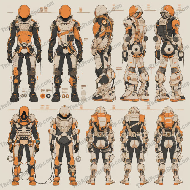 Futuristic Odyssey Concept Art AI MidJourney Image Prompt, Game Assets, 4186Advanced exoskeletons, Character development art, chat gpt, chat gpt prompts, chatgpt, chatgpt prompts, Cyberpunk aesthetics, Detailed concept sketches, Dystopian outfits, Engineering diagrams, Futuristic armor, Industrial fashion, Mechanical suit blueprints, midjourney, Post-apocalyptic gear, Robotic enhancements, Sci-fi character design, Space explorer illustrations, Speculative technology, Technological wearables