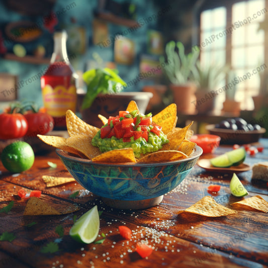 Culinary Contrast AI MidJourney Image Prompt, Food, 4295Ambient food photography, chat gpt, chat gpt prompts, chatgpt, chatgpt prompts, Cozy kitchen setting, Culinary craftsmanship, Elegant plating, Fiery textures, Foodie's delight, Homestyle arrangement, midjourney, Rustic gourmet, Traditional cuisine contrast, Warm tones