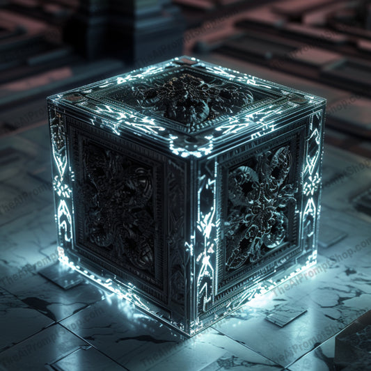 Mystic Luminance Relics AI MidJourney Image Prompt, Objects, 4203Alchemical items, Arcane objects, chat gpt, chat gpt prompts, chatgpt, chatgpt prompts, Enchanted cube, Engraved metalwork, Ethereal glow, Fantasy relic, Glowing ancient pyramid, Illuminated artifacts, Light-infused antiquities, Magical scrollwork, midjourney, Mystic symbols, Neon hieroglyphs, Ornamental elegance, Radiant glass orb, Sorcerous treasures