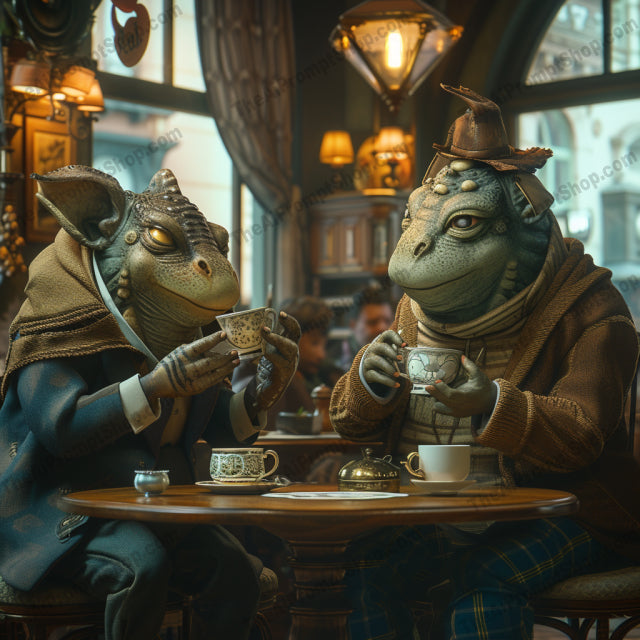 Mythical Mingle AI MidJourney Image Prompt, Character Art, 4213Animated anthropomorphism, Anthropomorphic animals, chat gpt, chat gpt prompts, chatgpt, chatgpt prompts, Creature comforts, Enchanted encounters, Enchanted gatherings, Fairytale socials, Fantastical creatures, Folklore friends, Imaginative rendezvous, Legendary leisure, Magical realism, midjourney, Mythical beings, Storybook socialites, Surreal soirees, Whimsical characters