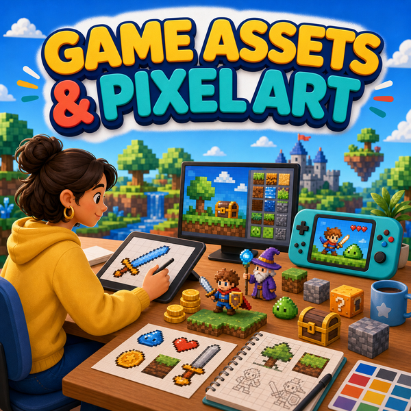 Game Assets & Pixel Art AI image prompts collection