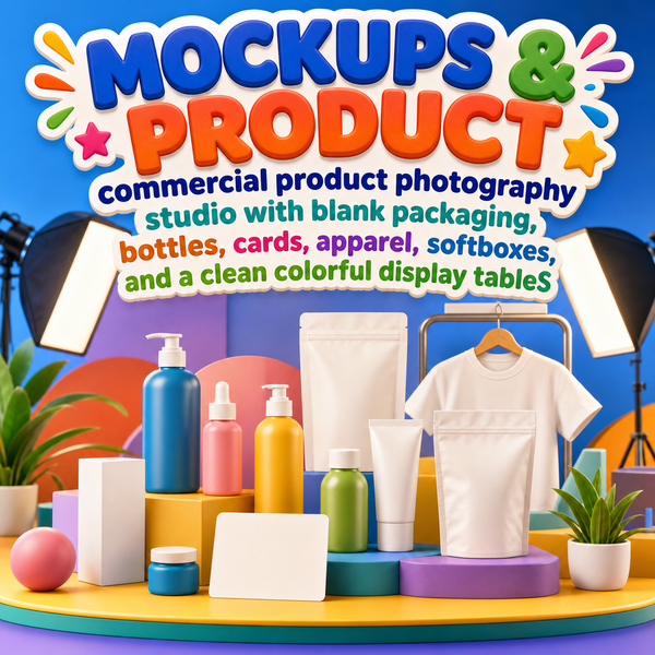 Mockups & Product Scenes AI image prompts collection