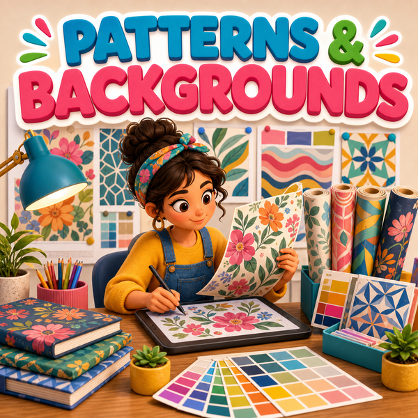 Patterns & Backgrounds AI image prompts collection