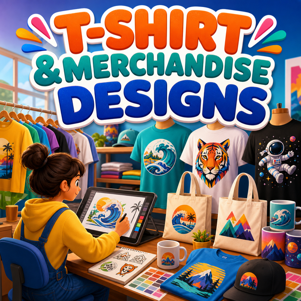 T-Shirt & Merchandise Designs AI image prompts collection