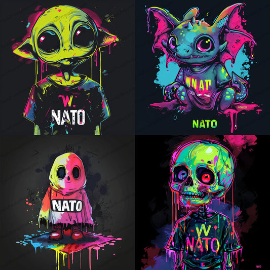 Colorful Drip Monster Art AI MidJourney Image Prompt, 9409 Character Art, midjourney, colorful, drip, monster, cartoon, neon, vibrant, playful, whimsical, art, graphic, t-shirt design, melting, paint, fantasy, illustration, urban, pop art, bright, creature, stylized, contemporary, Midjourney, Ai, Ai Image Prompt, Image Prompt, Prompt