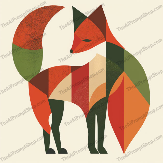 Geometric Wildlife Art AI MidJourney Image Prompt, 9136 Animals, midjourney, geometric, wildlife, deer, fox, owl, whale, modern art, contemporary, nature, pattern, earthy colors, vibrant colors, fauna, stylized animals, animal art, geometric pattern, wild animal illustration, modern wildlife, animal figures, artistic representation, Midjourney, Ai, Ai Image Prompt, Image Prompt, Prompt