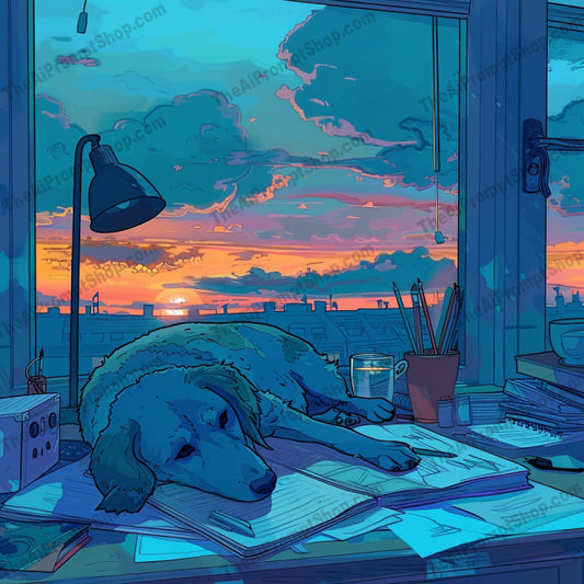 Animals Taking a Nap AI MidJourney Image Prompt, 9467 Anime, midjourney, animals, napping, cozy, serene, indoor, art, peaceful, warmth, dog, fox, hedgehog, rabbit, plants, sunset, artist desk, natural light, calm, sleep, pets, illustration, Midjourney, Ai, Ai Image Prompt, Image Prompt, Prompt