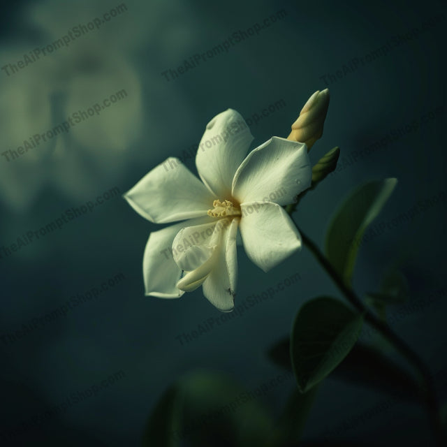 Vibrant Floral Portrait AI MidJourney Image Prompt, 9604 — A stunning close-up portrait of a single flower, capturing its intricate details and vivid colors — product preview image 1