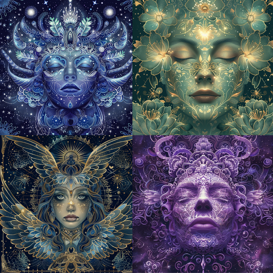 Cosmic Divine Art AI MidJourney Image Prompt, 8036