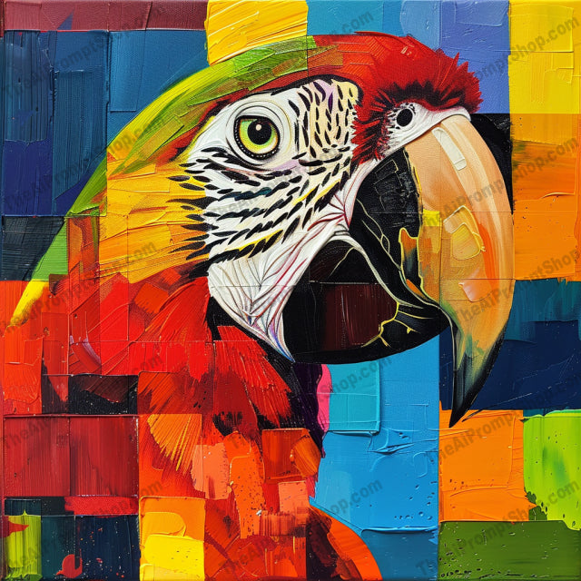 Vibrant Geometric Birds Art AI MidJourney Image Prompt, 9099 Animals, midjourney, vibrant, geometric, birds, art, colorful, modern, stylized, bold, contrasting colors, eagle, owl, hummingbird, parrot, detailed, artistic, creative, decorative, contemporary, abstract, nature, Midjourney, Ai, Ai Image Prompt, Image Prompt, Prompt