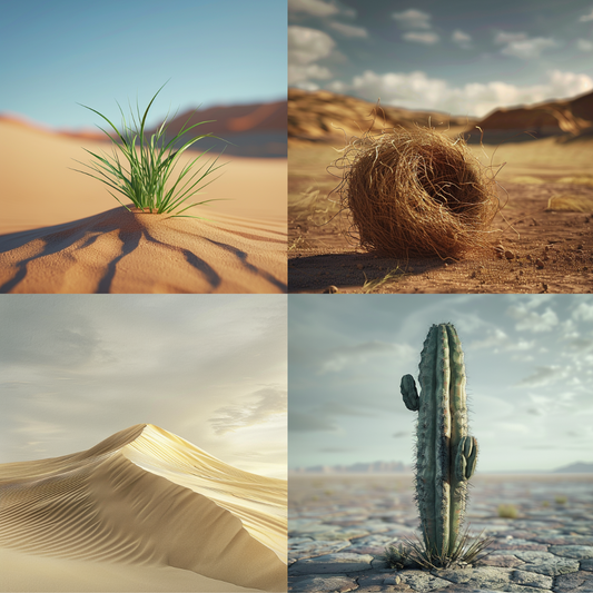 AI MidJourney Image Prompt, Desert Textures, 4752