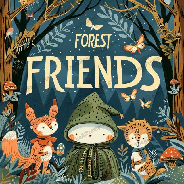 Enchanting Storybook Illustrations AI MidJourney Image Prompt, 8883 Animation & Cartoons, midjourney, storybook, illustration, whimsical, magical, fantasy, enchanting, forest, campfire, friends, ocean, explorers, meadow, fairy, adventure, dreamy, characters, children, tales, imagination, wonder, Midjourney, Ai, Ai Image Prompt, Image Prompt, Prompt
