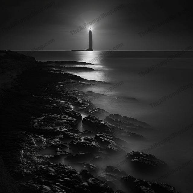 Eerie Nightscapes AI MidJourney Image Prompt, 9257 Landscapes & Paintings, midjourney, eerie, nightscape, haunting, black-and-white, serene, mysterious, dark, enigma, emotional, beautiful, night, photography, landscape, art, moody, dramatic, solitude, tranquility, noir, ominous, Midjourney, Ai, Ai Image Prompt, Image Prompt, Prompt