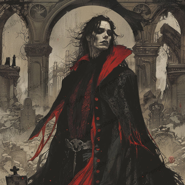 Gothic Phantom Art AI MidJourney Image Prompt, 8241