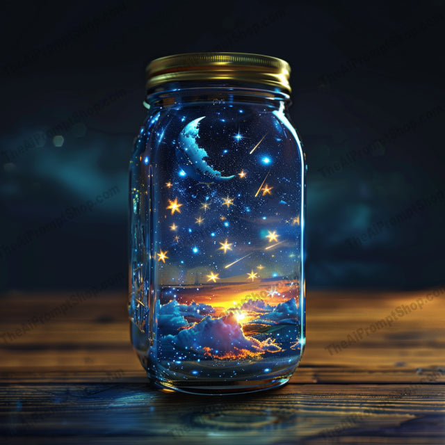 Whimsical Jar Worlds AI MidJourney Image Prompt, 9046 Landscapes & Paintings, midjourney, whimsical, jar, world, nature, cityscape, fantasy, magical, intricate, imagination, ambiance, miniature, dreamlike, creative, artistic, decorative, unique, enchanting, scenic, captivating, mystical, Midjourney, Ai, Ai Image Prompt, Image Prompt, Prompt