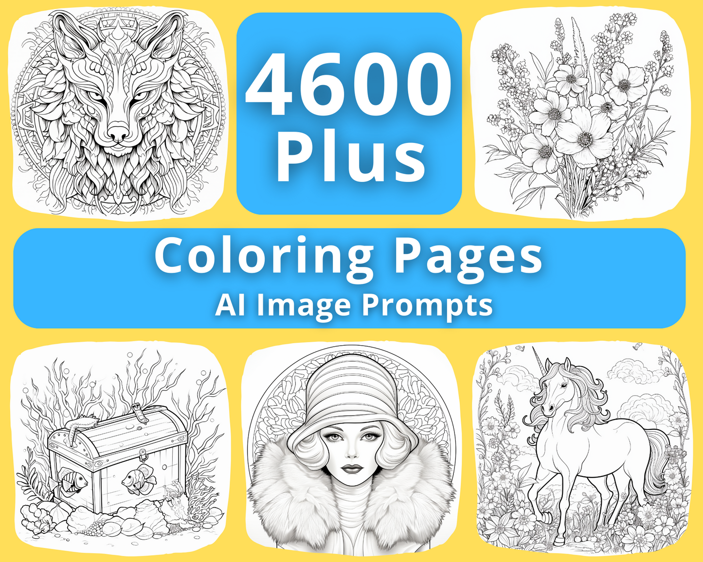 AI Image Prompts for Coloring Book Page