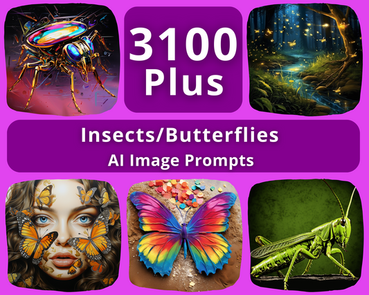 AI Image Prompts for Insect & Butterflies Art