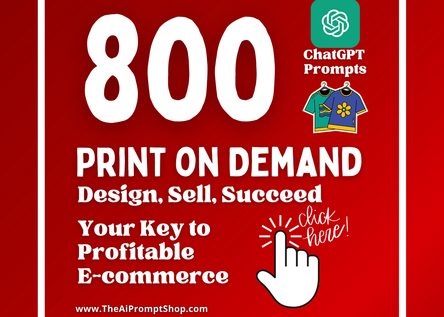 ChatGPT Prompts for Print on Demand Sellers | 40 Different Topics | AI | Digital Download | Instant Access