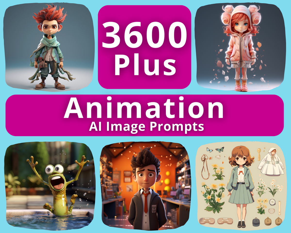 AI Image Prompts for Animation Art – The AI Prompt Shop