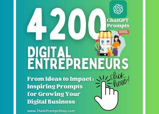 ChatGPT Prompts for Digital Entrepreneurs | 35 Topics | Grow Your Digital Business | Instant Digital Download