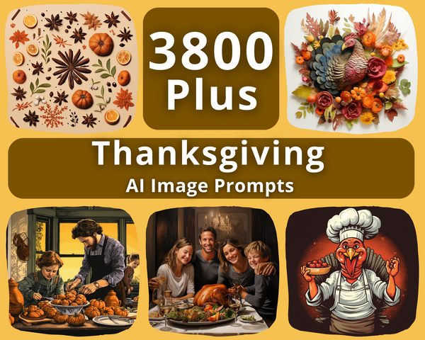 For thanksgiving illustration created from an AI image prompt.