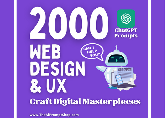 ChatGPT Prompts | Web Design and UX | AI | Digital Download | Chat GPT Prompts