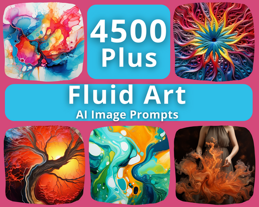 AI Image Prompts for Fluid Art