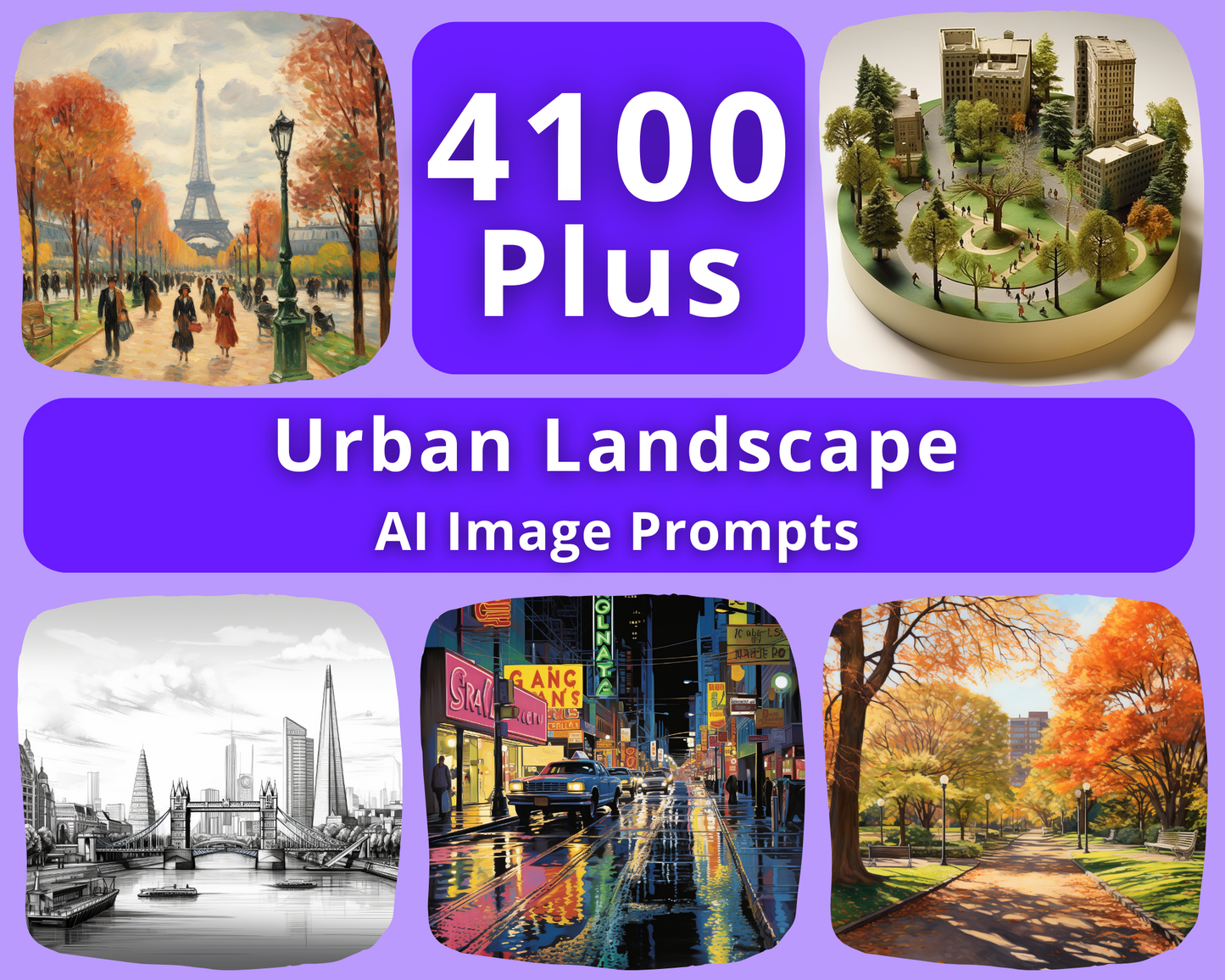 AI Image Prompts for Urban Landscapes