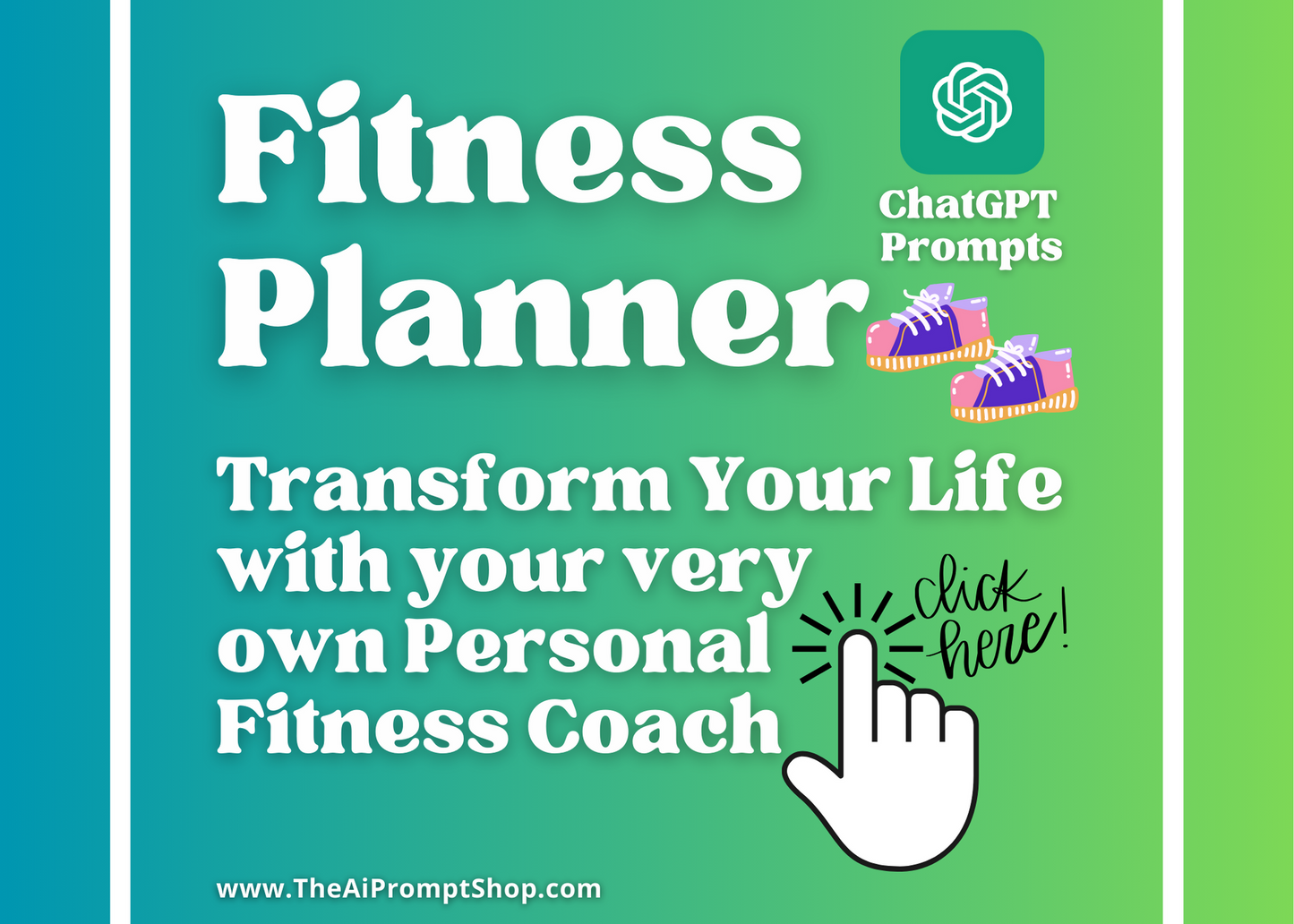 ChatGPT Fitness Planner | Transform Your Life With Your Very Own Personal Coach | AI | Digital Download | Instant Access |