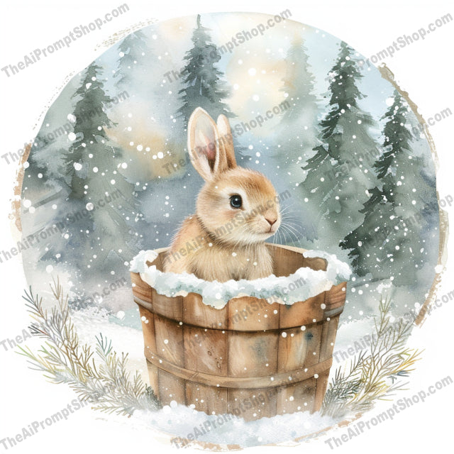 Woodland Winter Animals AI MidJourney Image Prompt, 9067 Animals, midjourney, woodland, winter, animals, rabbit, fox, hedgehog, raccoon, snow, forest, nature, illustration, watercolor, art, cozy, serene, detailed, warm, soft, snowy landscape, peaceful, Midjourney, Ai, Ai Image Prompt, Image Prompt, Prompt