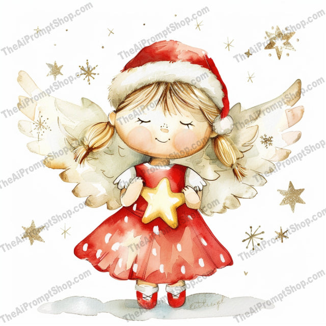 Angelic Illustrations AI MidJourney Image Prompt, 8865 Animals, midjourney, angel, illustration, whimsical, festive, adorable, angelic, cute, creative, style, artwork, design, holiday, charming, detailed, wings, costume, dress, theme, beautiful, harp, Midjourney, Ai, Ai Image Prompt, Image Prompt, Prompt