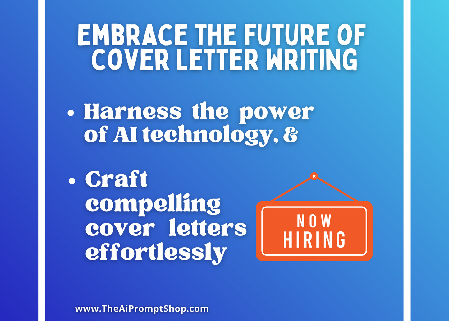 ChatGPT Cover Letter Generator | Build a Cover Letter with ChatGPT | Supercharge Your Career| Instant Digital Download