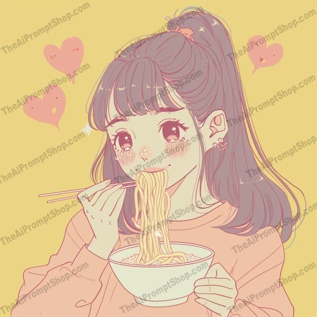 Character Art - Food & Drinks AI MidJourney Image Prompt, 9048 Food, midjourney, character art, food, drinks, bubble tea, ramen, sushi, pastel colors, digital art, cute, anime style, illustration, aesthetic, visual art, meal time, beverages, delightful, adorable, artistic, stylized characters, whimsical, Midjourney, Ai, Ai Image Prompt, Image Prompt, Prompt