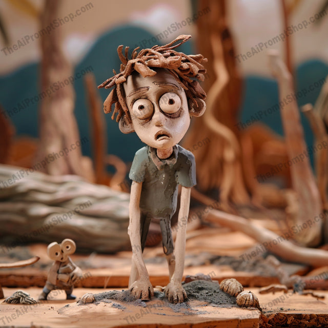 AI MidJourney Image Prompt, Claymation Curiosities, 5143