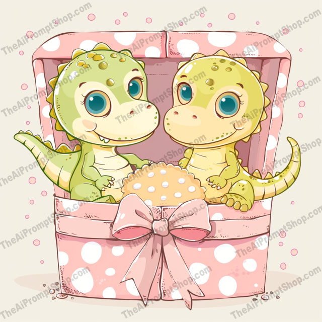 Adorable Baby Animals in Gift Boxes AI MidJourney Image Prompt, 9118 Animals, midjourney, baby animals, cute animals, gift boxes, dinosaurs, kittens, puppies, teddy bears, whimsical style, heartwarming, adorable, polka dots, pastel colors, illustration, cartoon art, animal illustration, sweet, playful, delightful, children's art, charming, Midjourney, Ai, Ai Image Prompt, Image Prompt, Prompt