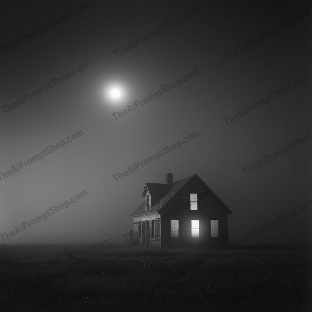 Eerie Nightscapes AI MidJourney Image Prompt, 9257 Landscapes & Paintings, midjourney, eerie, nightscape, haunting, black-and-white, serene, mysterious, dark, enigma, emotional, beautiful, night, photography, landscape, art, moody, dramatic, solitude, tranquility, noir, ominous, Midjourney, Ai, Ai Image Prompt, Image Prompt, Prompt