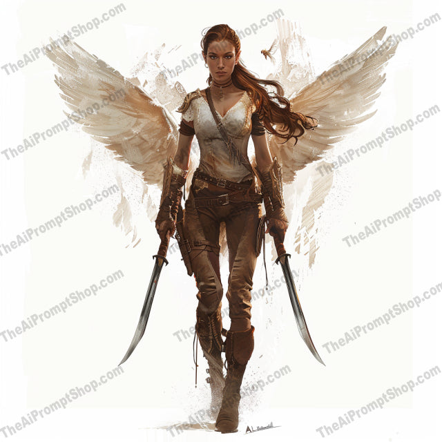 Epic Angel Warriors AI MidJourney Image Prompt, 9549 Character Art, midjourney, angel, warrior, fantasy, armor, wings, divine, epic, majestic, battle, sword, magic, heavenly, heroic, swordswoman, knight, celestial, red, blue, purple, white, Midjourney, Ai, Ai Image Prompt, Image Prompt, Prompt