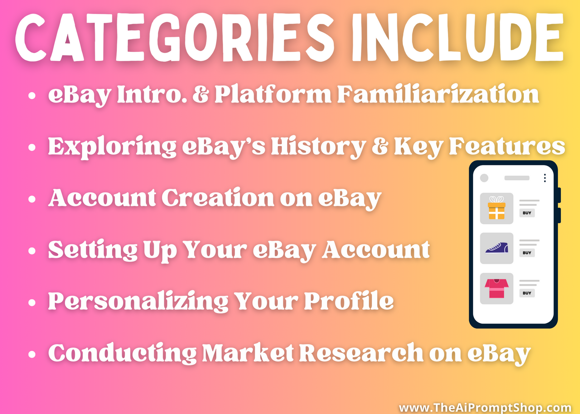 ChatGPT Prompts for eBay Success | 115 Topics | Build & Boost Your eBay Business | Instant Digital Downloadai, ai prompts, chat gpt, chat gpt prompts, Chat gpt tool, chatgpt, Chatgpt prompts, Chatgpt tool