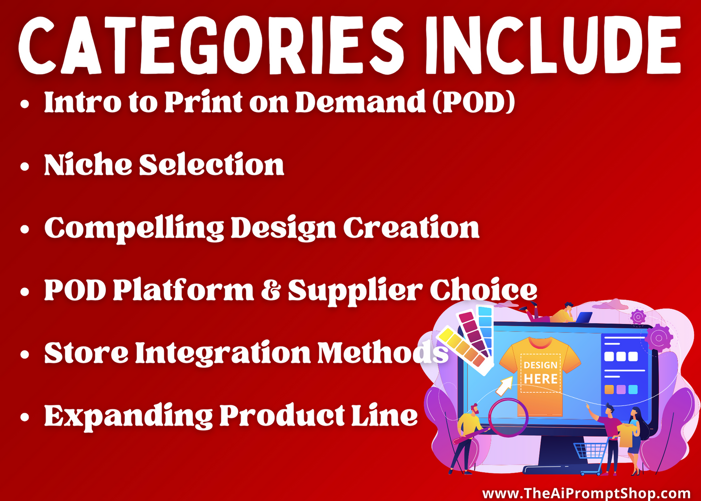 ChatGPT Prompts for Print on Demand Sellers | 40 Different Topics | AI | Digital Download | Instant Access