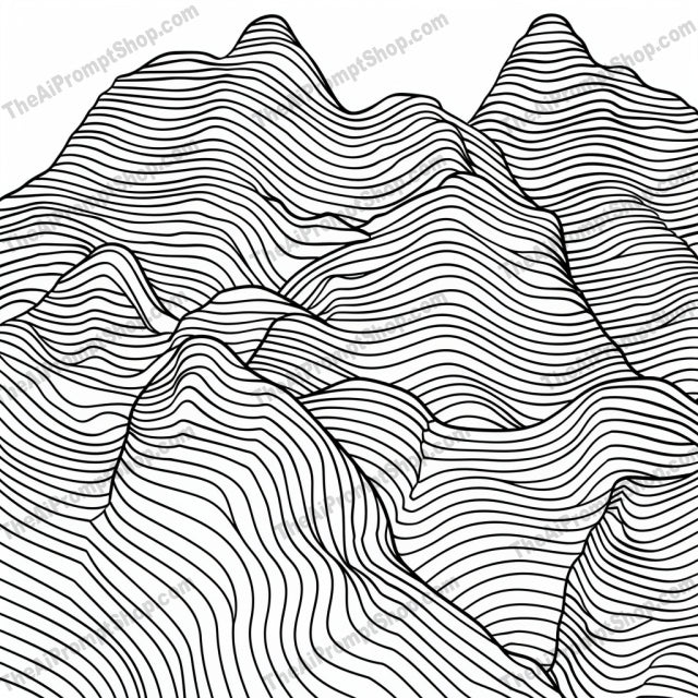 Abstract Line Art AI MidJourney Image Prompt, 8717 Isometrics & Icons, midjourney, abstract, line art, fluid patterns, organic design, intricate lines, decorative art, black and white, modern art, visual art, design element, seamless pattern, dynamic effect, artistic, creative design, elegant lines, minimalistic art, monochrome, fine art, decorative illustration, flowing lines, Midjourney, Ai, Ai Image Prompt, Image Prompt, Prompt