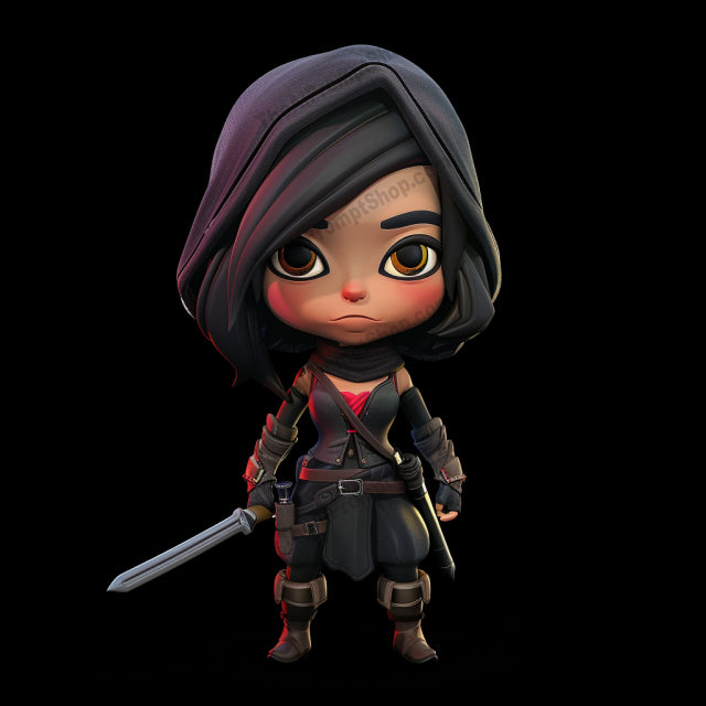 Fantasy Themed Chibi Characters AI MidJourney Image Prompt, 8373