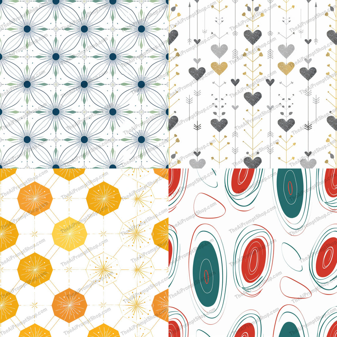 Prompt Pattern Astract Abstract Pattern Design AI MidJourney Image Prompt, 9336 – The AI ...