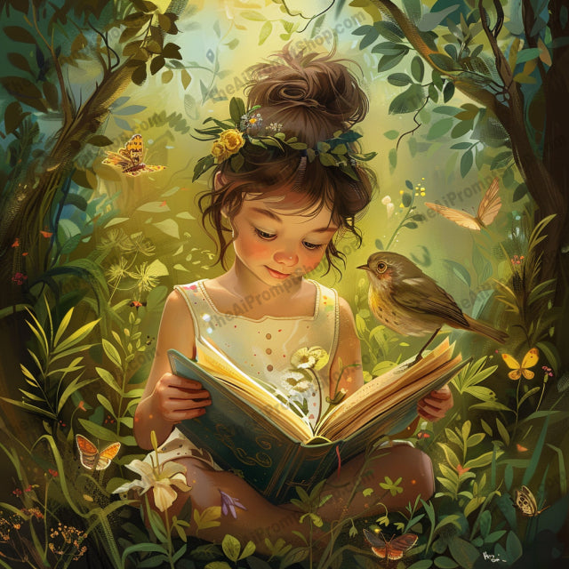 AI MidJourney Image Prompt, Childhood Enchantment, 4933