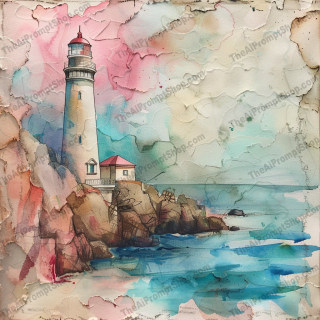 AI MidJourney Image Prompt, Watercolor Whispers Collection, 4746